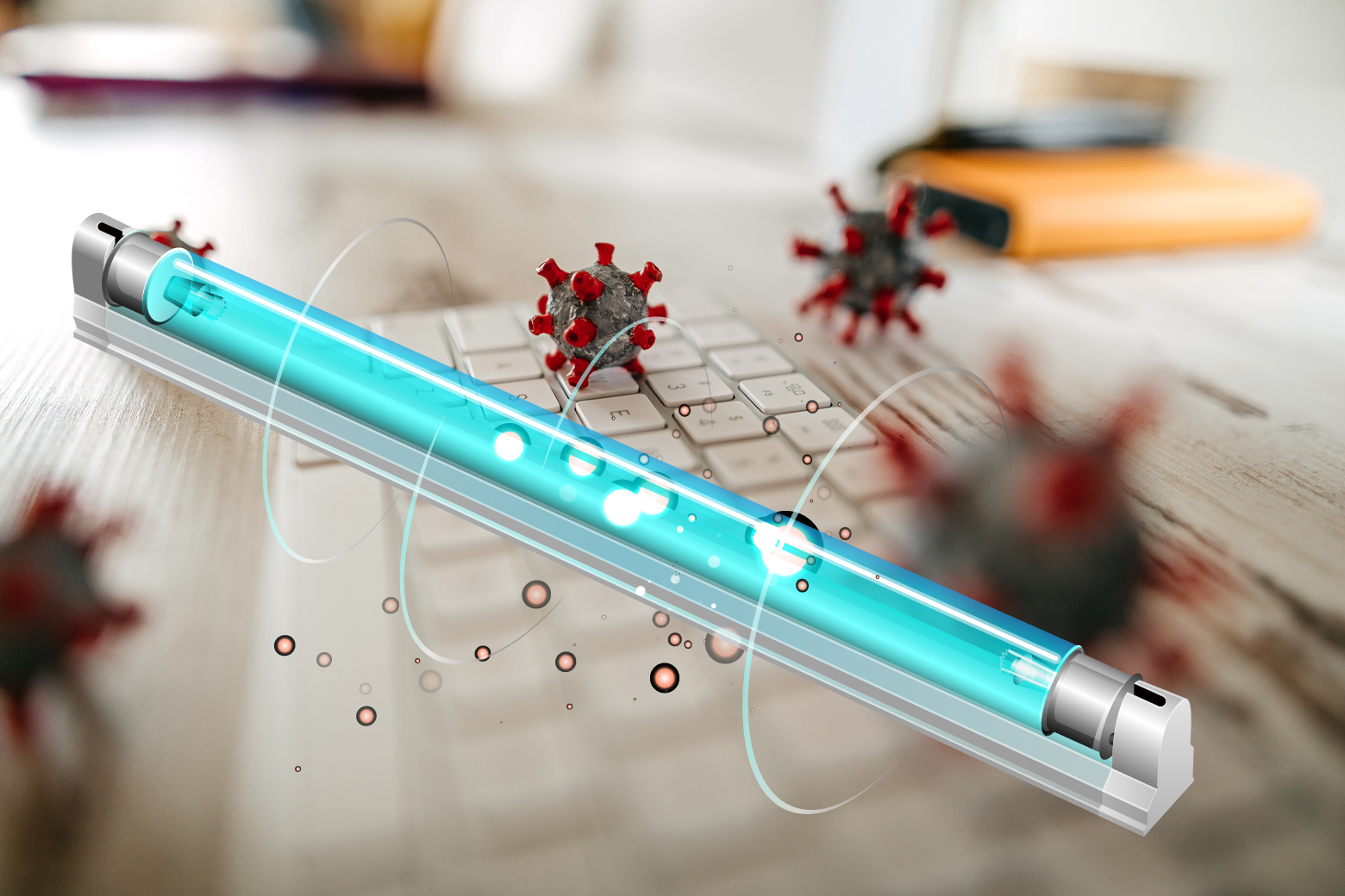 UV curing lamp for industrial automation